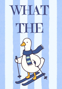 Bügelbild What the Duck Sky